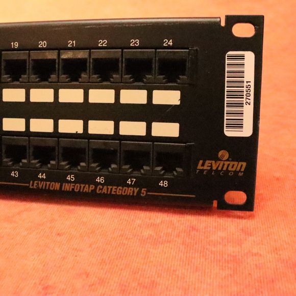Liviton Telecom INFOTAP CATEGORY 5 Universal 48 PORT Patch Panel - Picture 6 of 9